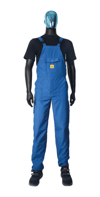 ESD monterky s laclem, bílé, XS-5XL, materiál CT35 - Velikost: XS