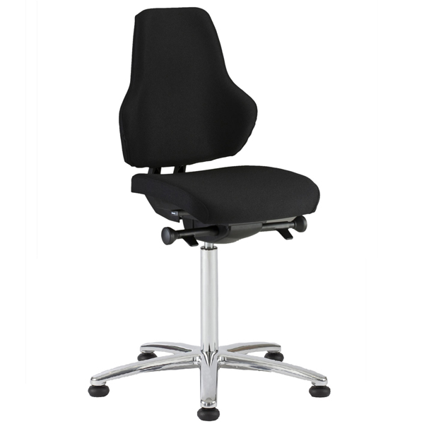 Otočná židle LEAN SX-152, 52:72 cm, černá, SS, kluzáky - Varianta: ESD2 Antracitová šedá