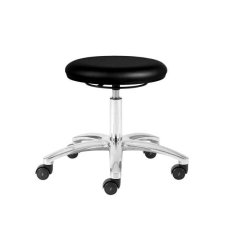 C–KGT141A ESD black work stool – ergonomic, antistatic, ideal for clean room environments