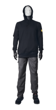ESD mikina s kapucí, UNISEX XS-5XL, materiál THSS