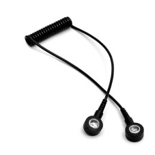 Černý kabel pro propojení ESD prvků s DK/DK konektory, délka 0,7 m