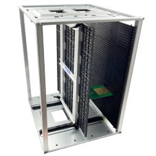 SMT460-120 PCB Magazin, silber/schwarz, automatisches Laden, einstellbare Breite