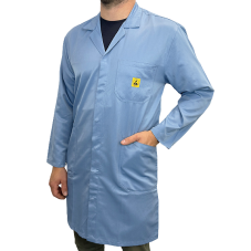 ESD Pracovní plášť světle modrý