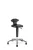 Laboratory stool ESD Flex with castors, black color, Bimos