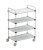 TRTA 5104 ESD adjustable transport trolley, 4 shelves, 1090x630x1515