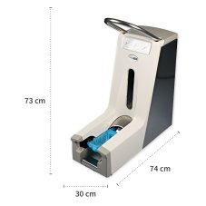 Dávkovač zemnících návleků Hygomat Comfort s rukojetí a kapacitou 220 návleků Dávkovač zemnících návleků Hygomat Comfort s rukojetí a kapacitou 220 návleků