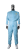 ESD overal, white/ light blue