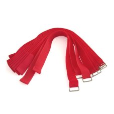 Červený VR1 disipativní suchý zip, vodivý nylon, 25 × 580 mm