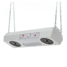 Ceiling ionizing blower with 2 fans