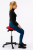 ESD stool Nuvoletta 43–56 cm with hybrid saddle seat and footrest – ergonomic antistatic chair for certified EPA-compliant workplaces.