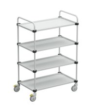 TRTA 5104 ESD adjustable transport trolley, 4 shelves, 1090x630x1515