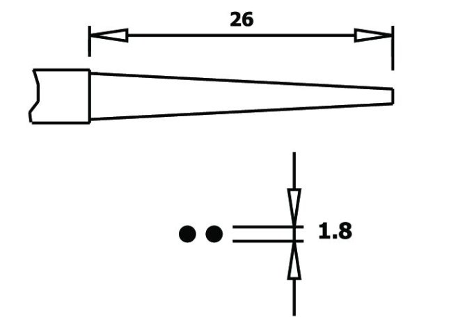ESD Kleště kulaté - Varianta: PN 5025-1 D