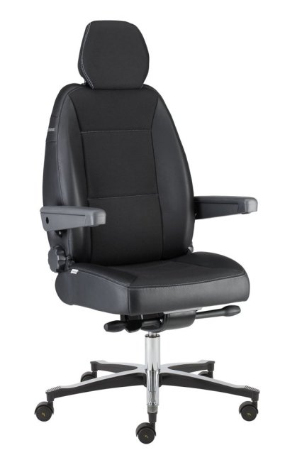 ESD pracovní židle Intensive Use, 44:57 cm, 200kg, M4, A-K24EXE ESD - Varianta: ESD2 Černá