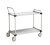 ESD transport trolley TRTA with adjustable shelves and conductive wheels, dimensions 1090x630x1020 mm