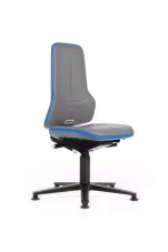 ESD židle NEON 1, průmyslová otočná židle, kluzáky, 45:62 cm – bez čalounění