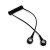 Černý kabel pro propojení ESD prvků s DK/DK konektory, délka 0,7 m