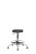 Antistatic ESD stool 1291 C with conductive castors and chrome lift – Made in the Czech Republic