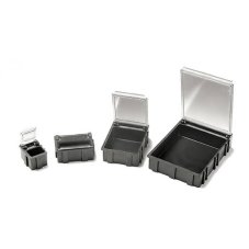 Konduktivní krabička s průhledným víčkem 16 x 12 x 15 mm pro SMD