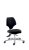 Antistatic ESD chair Nuvoletta with hybrid seat and reverse backrest, designed for ergonomic sitting at EPA-compliant workstations per IEC 61340-5-1.