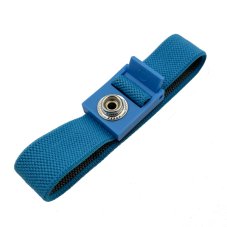 F10A textilní ESD náramek modrý – s 10 mm DK konektorem